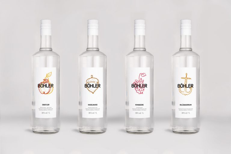Corporate Design + Grafikdesign – Etiketten Böhler Weine