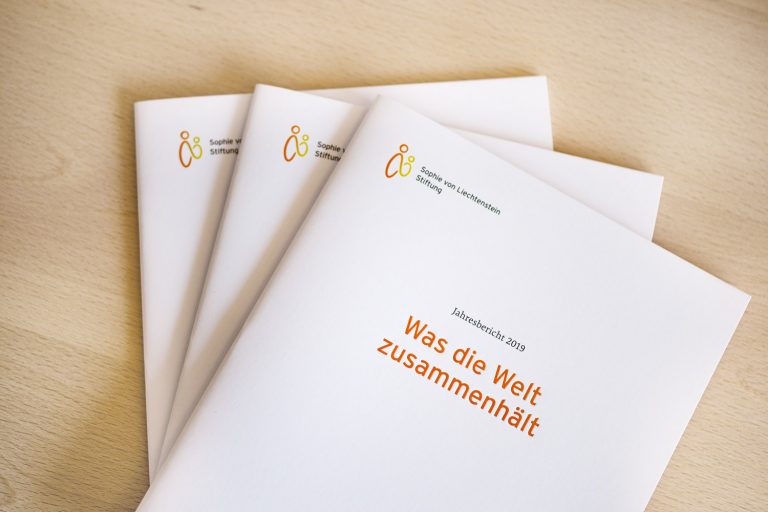 Grafikdesign – Sophie von Liechtenstein Stiftung – Jahresbericht 2019 – Cover