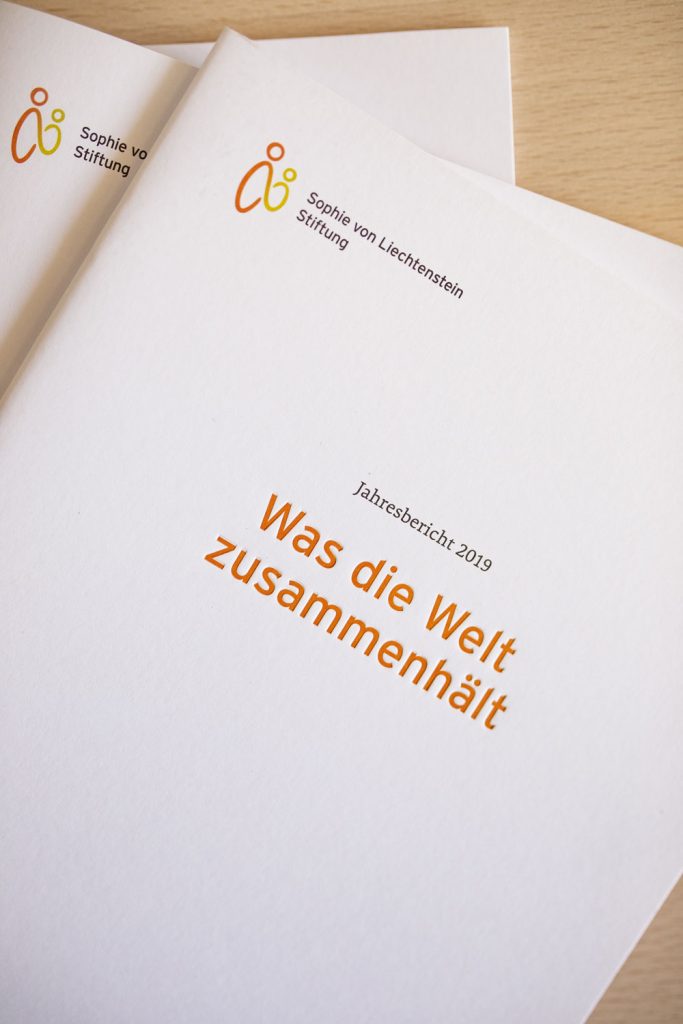 Grafikdesign – Sophie von Liechtenstein Stiftung – Jahresbericht 2019 – Cover