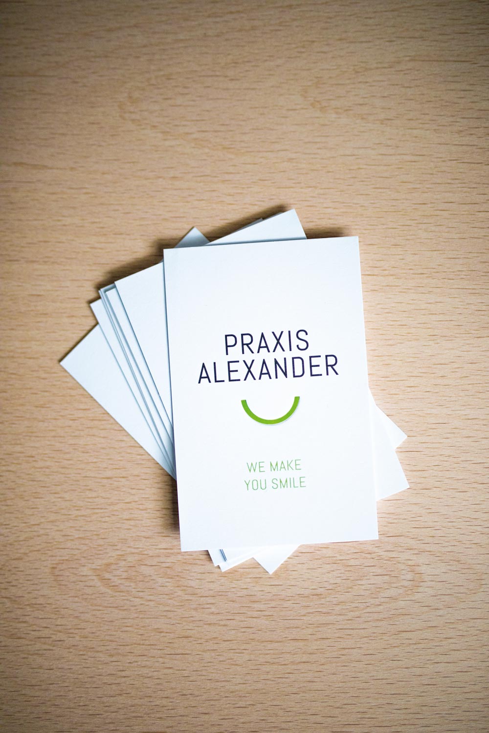 Corporate Design – Praxis Alexander – Visitenkarte