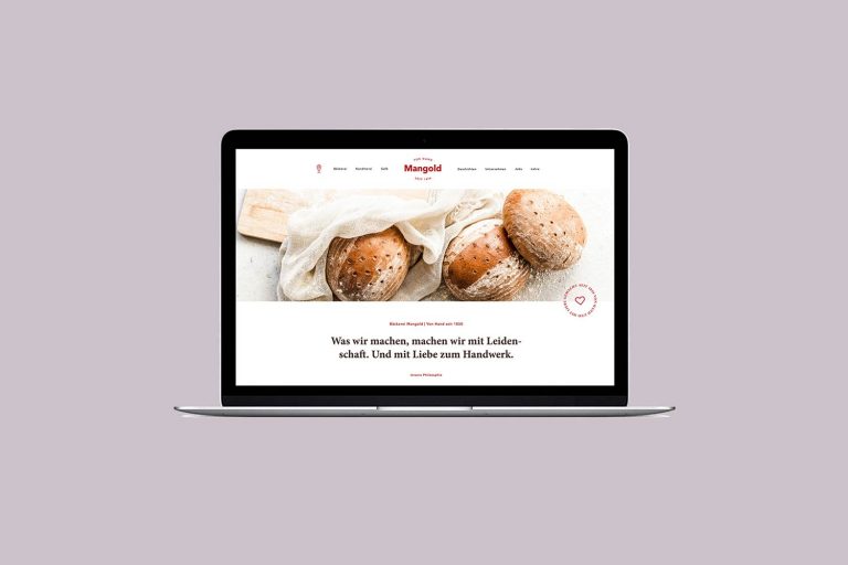 Webdesign und Programmierung – Bäckerei Mangold – Homepage