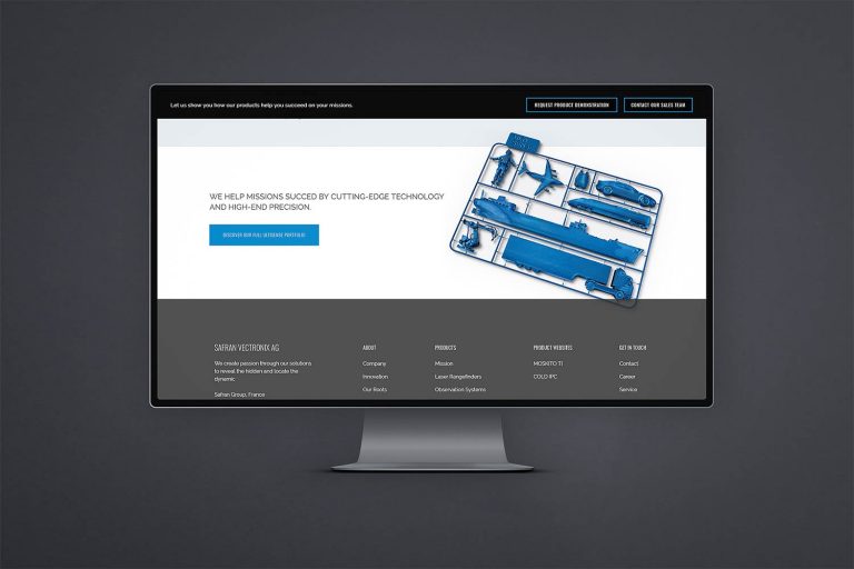 Integriertes Marketing – Safran Vectronix – Landingpage Ultisense