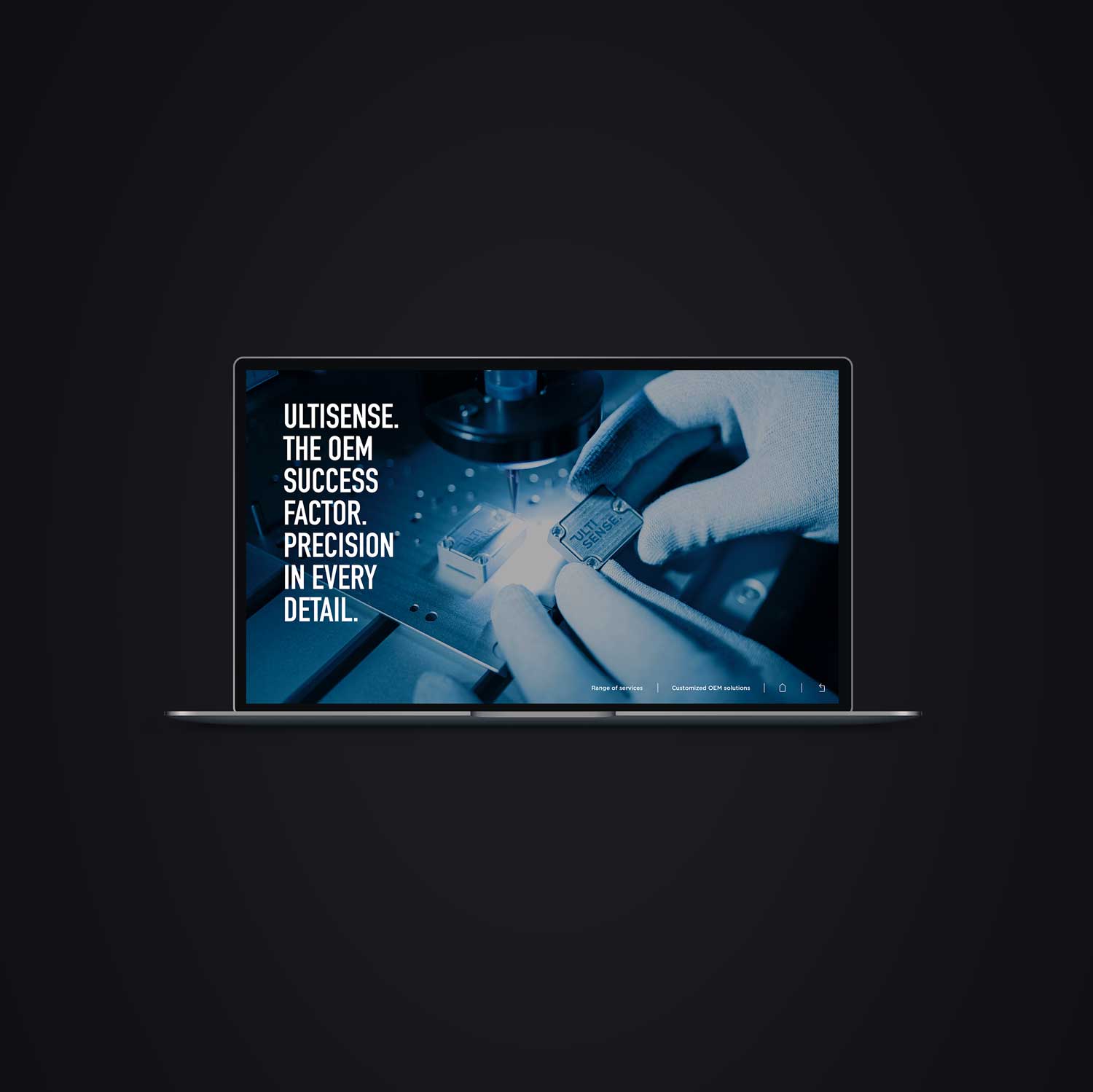 User Interface Design – Safran Vectronix – Division Presentation – Splashscreen