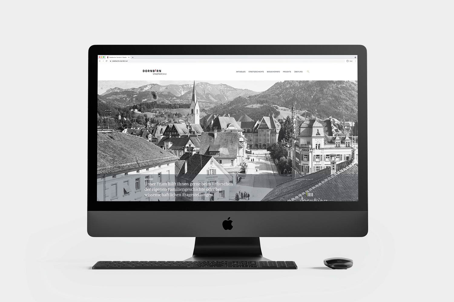 Website des Stadtarchivs der Stadt Dornbirn