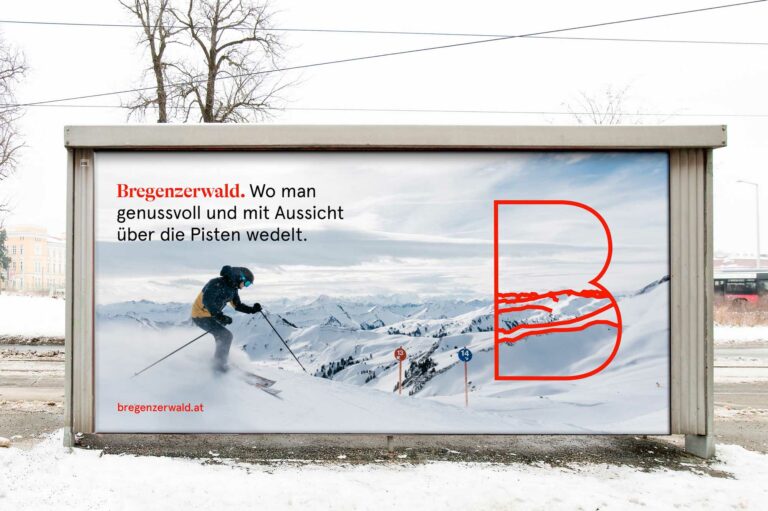 Bregenzerwald Plakat Out of home Standbild Animation