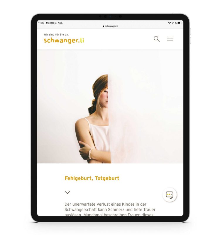 schwanger.li – Website – Fotografie