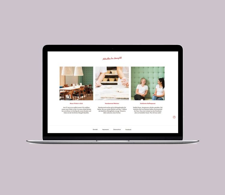 Webdesign und Programmierung – Bäckerei Mangold – Aktuelles bei Mangold