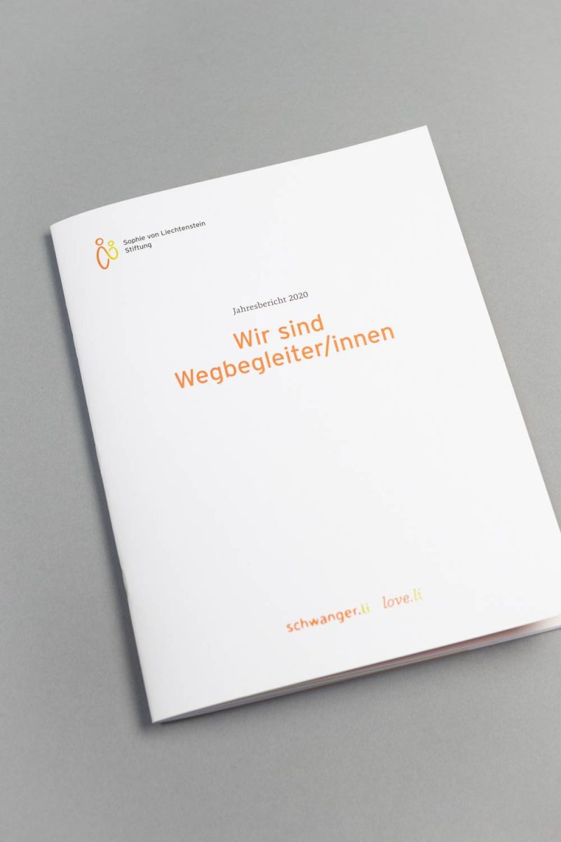Grafikdesign – Sophie von Liechtenstein Stiftung – Jahresbericht 2020 – Cover